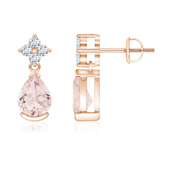 A - Morganite / 1.34 CT / 14 KT Rose Gold