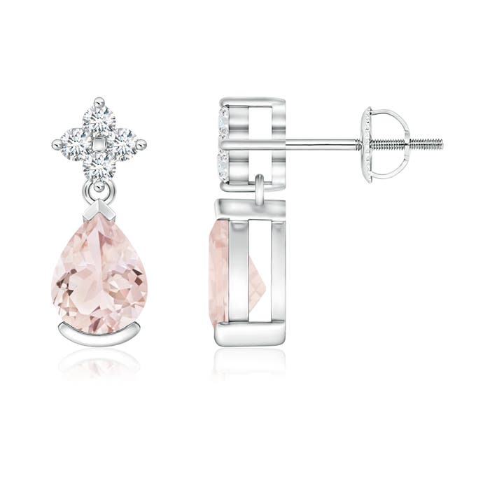 A - Morganite / 1.34 CT / 14 KT White Gold