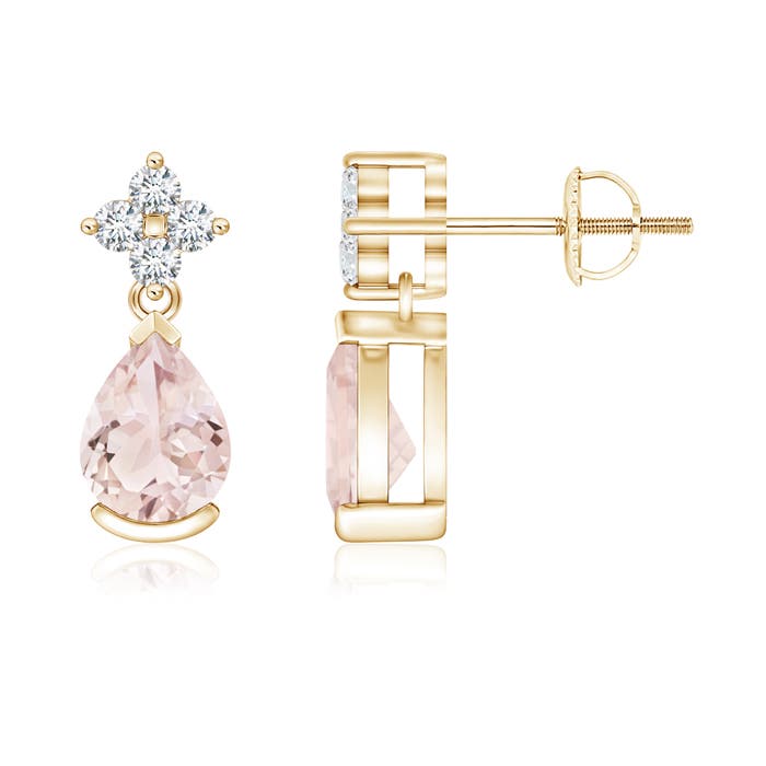 A - Morganite / 1.34 CT / 14 KT Yellow Gold