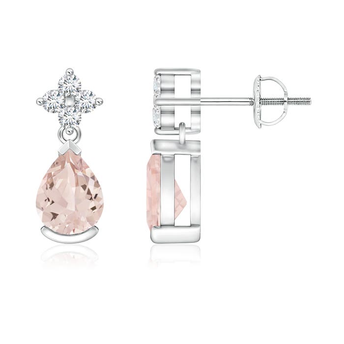 AA - Morganite / 1.34 CT / 14 KT White Gold