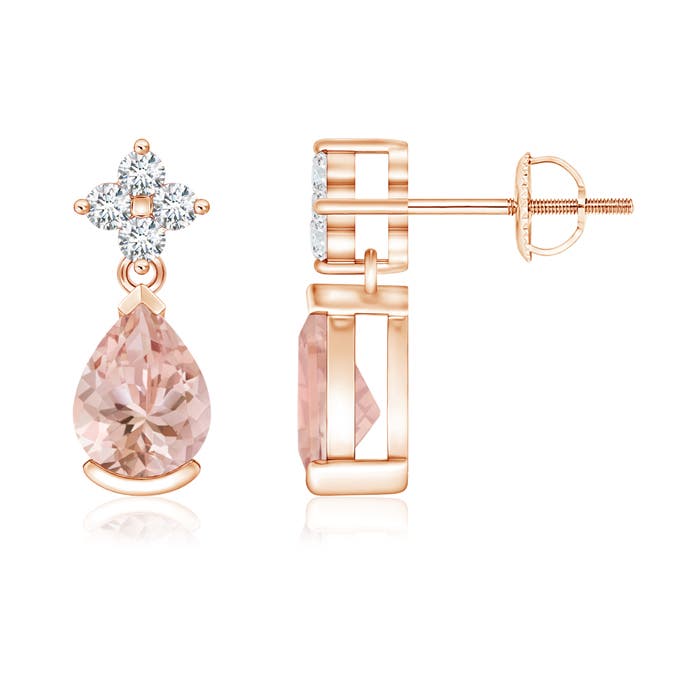 AAAA - Morganite / 1.34 CT / 14 KT Rose Gold