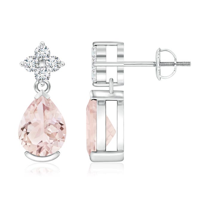 A - Morganite / 2.18 CT / 14 KT White Gold