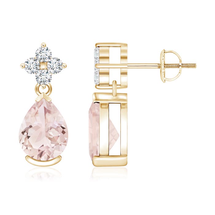 A - Morganite / 2.18 CT / 14 KT Yellow Gold