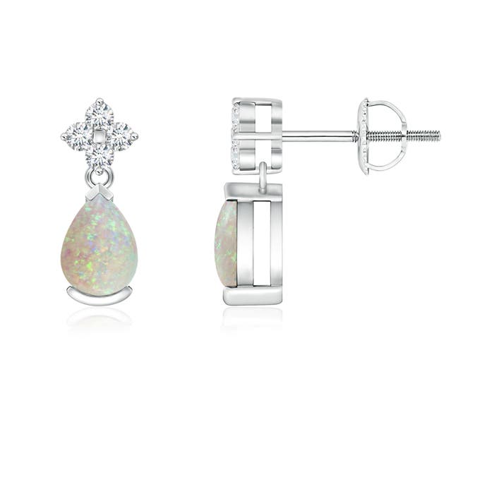 AAA - Opal / 0.6 CT / 14 KT White Gold