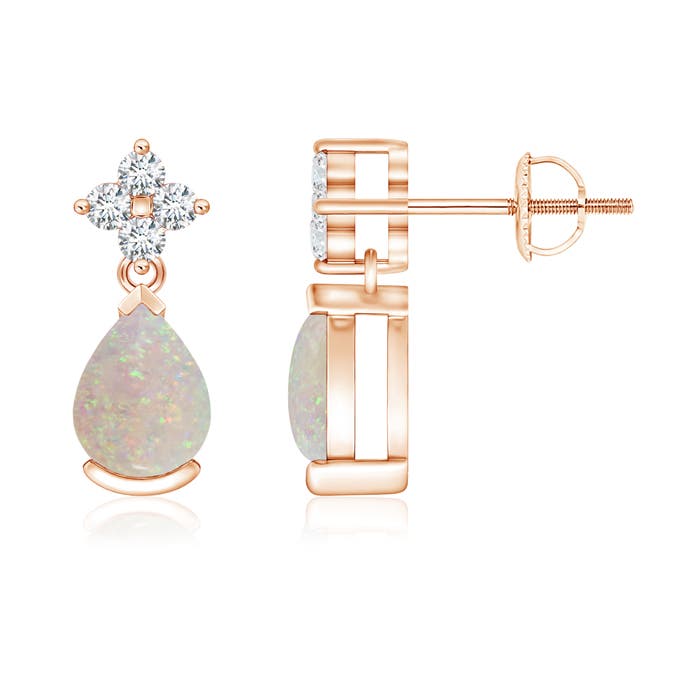 AA - Opal / 0.98 CT / 14 KT Rose Gold