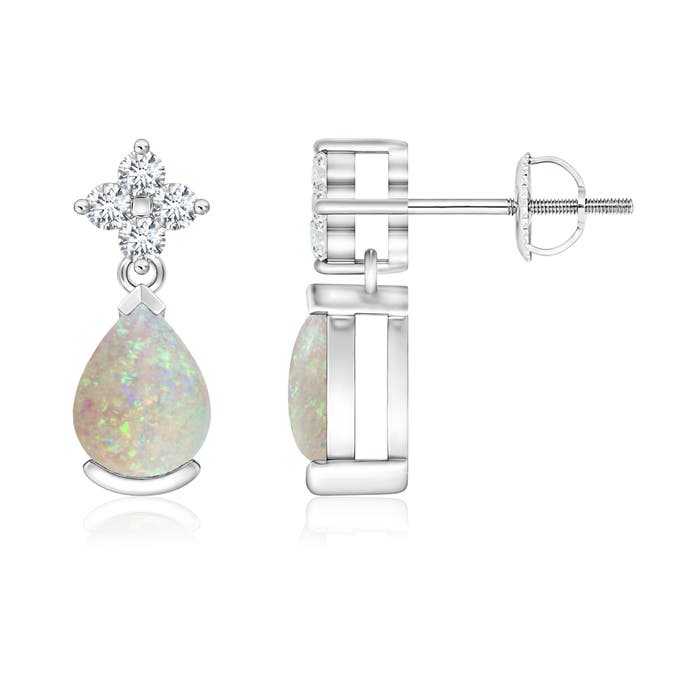 AAA - Opal / 0.98 CT / 14 KT White Gold