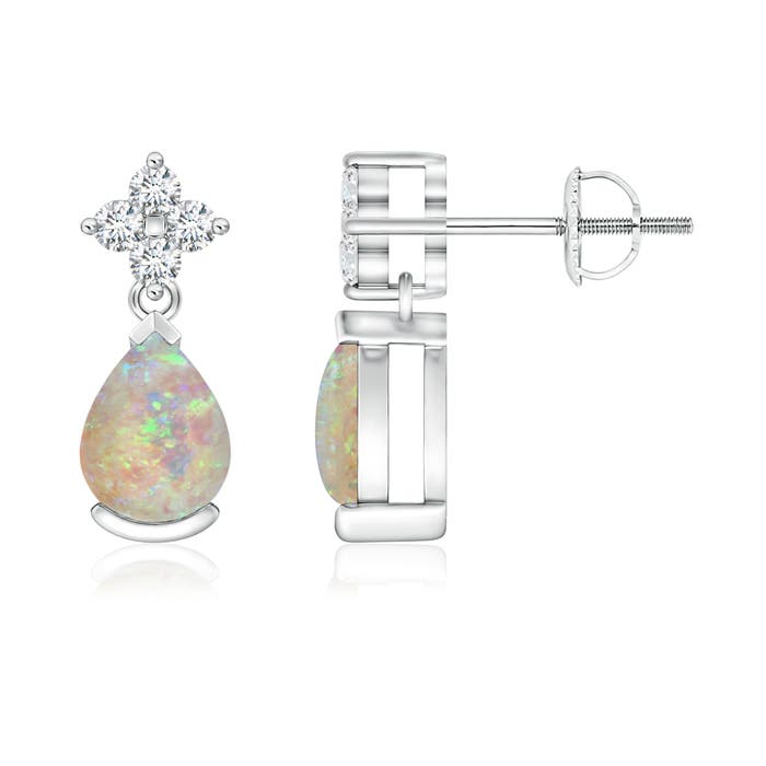 AAAA - Opal / 0.98 CT / 14 KT White Gold