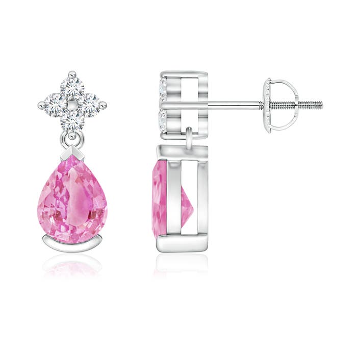 A - Pink Sapphire / 1.64 CT / 14 KT White Gold