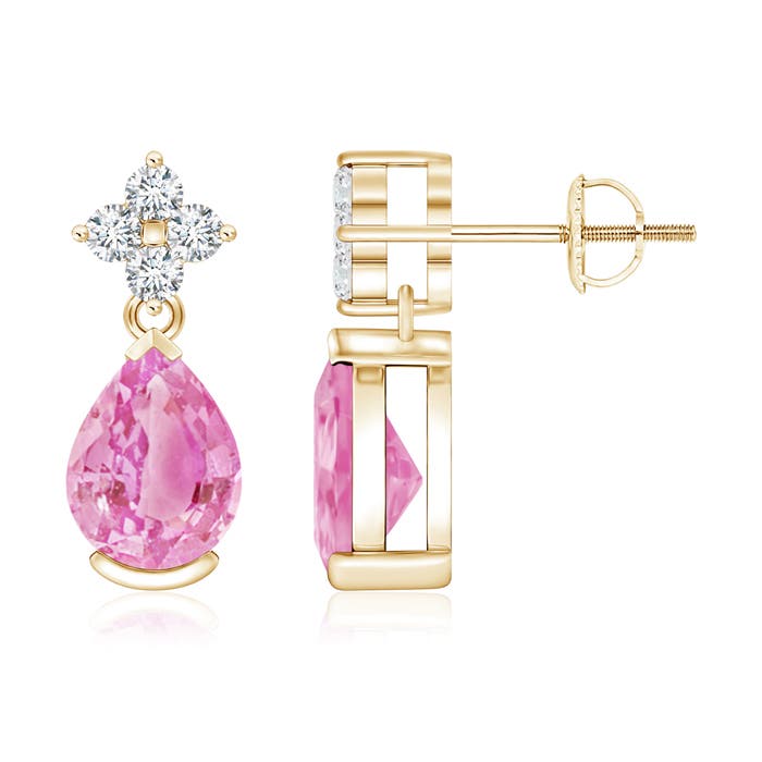 A - Pink Sapphire / 2.78 CT / 14 KT Yellow Gold