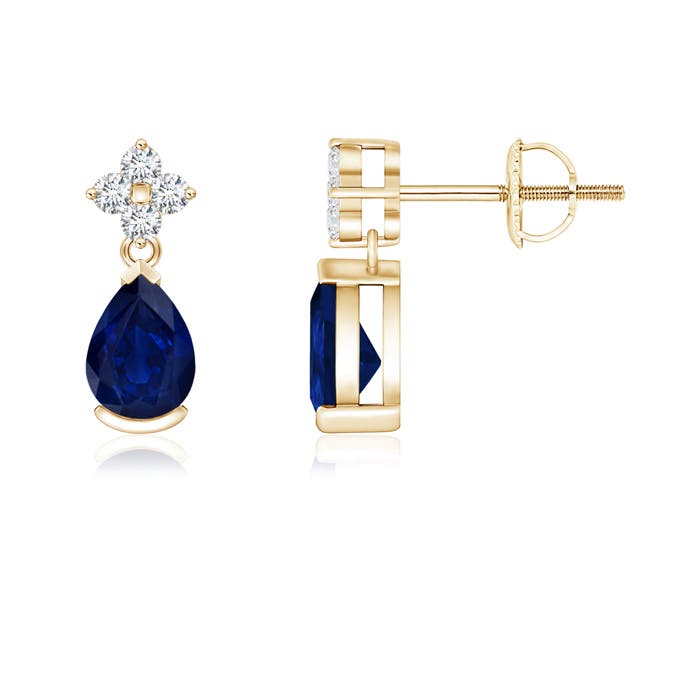 AA - Blue Sapphire / 0.88 CT / 14 KT Yellow Gold