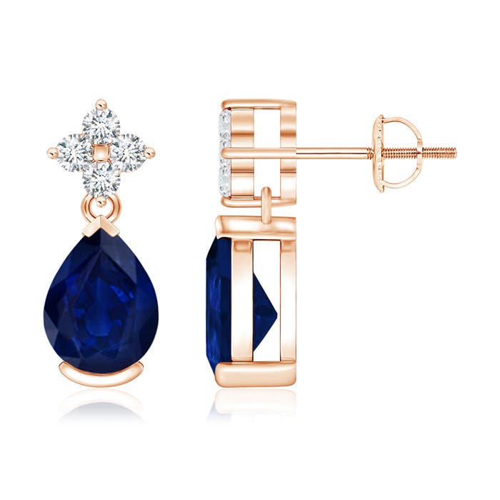 AA - Blue Sapphire / 2.58 CT / 14 KT Rose Gold