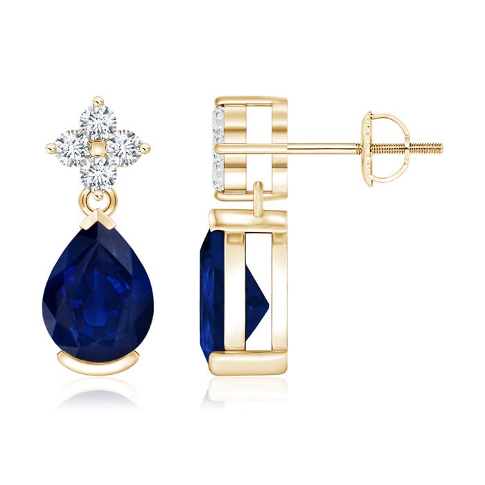 AA - Blue Sapphire / 2.58 CT / 14 KT Yellow Gold