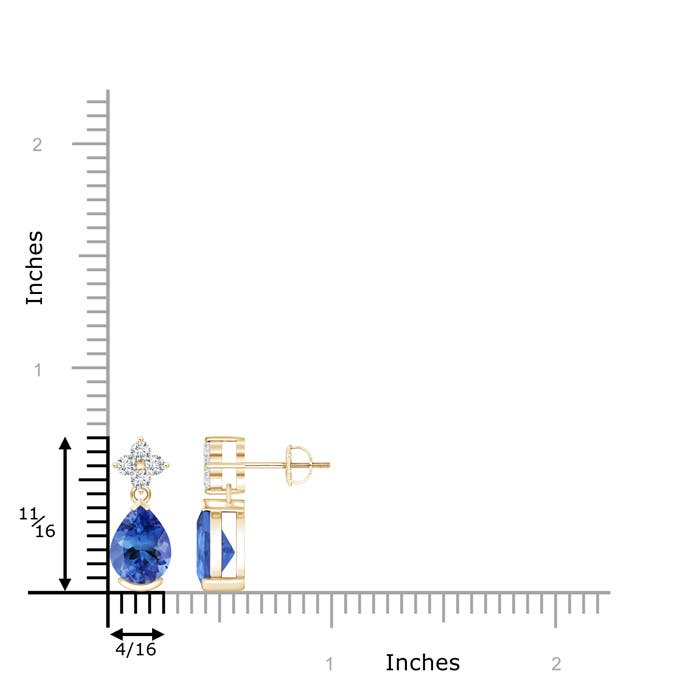 AA - Tanzanite / 2.48 CT / 14 KT Yellow Gold