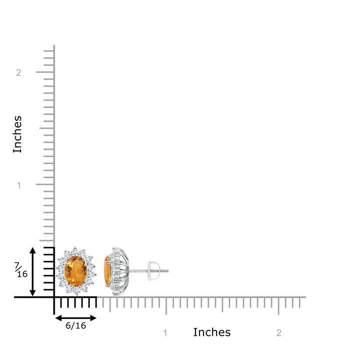 AA - Citrine / 2.09 CT / 14 KT White Gold