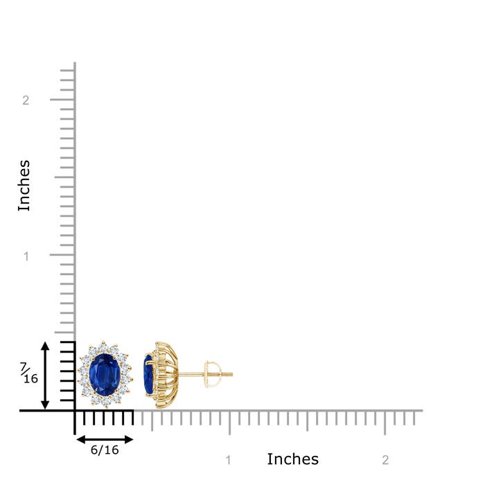 AAA - Blue Sapphire / 2.29 CT / 14 KT Yellow Gold