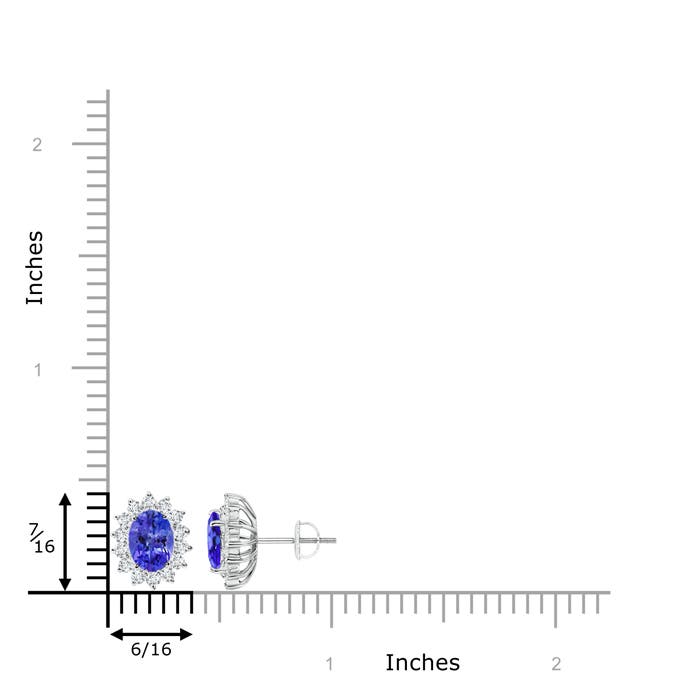 AAA - Tanzanite / 2.19 CT / 14 KT White Gold