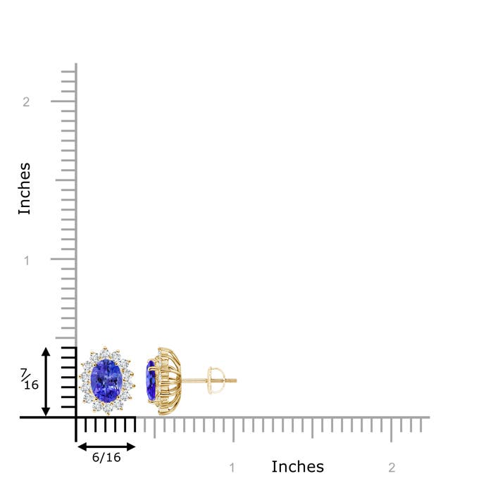 AAA - Tanzanite / 2.19 CT / 14 KT Yellow Gold