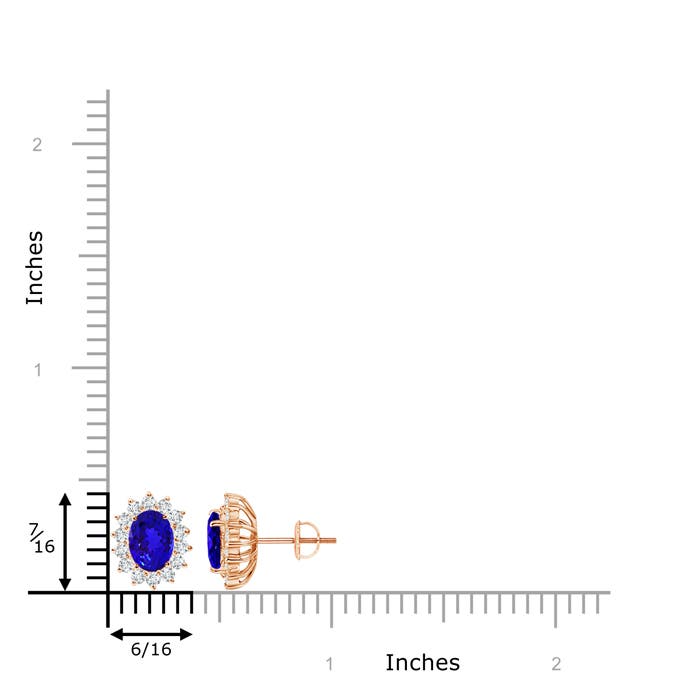 AAAA - Tanzanite / 2.19 CT / 14 KT Rose Gold