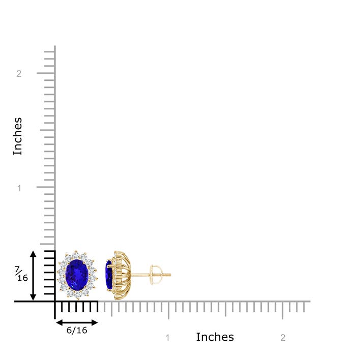 AAAA - Tanzanite / 2.19 CT / 14 KT Yellow Gold