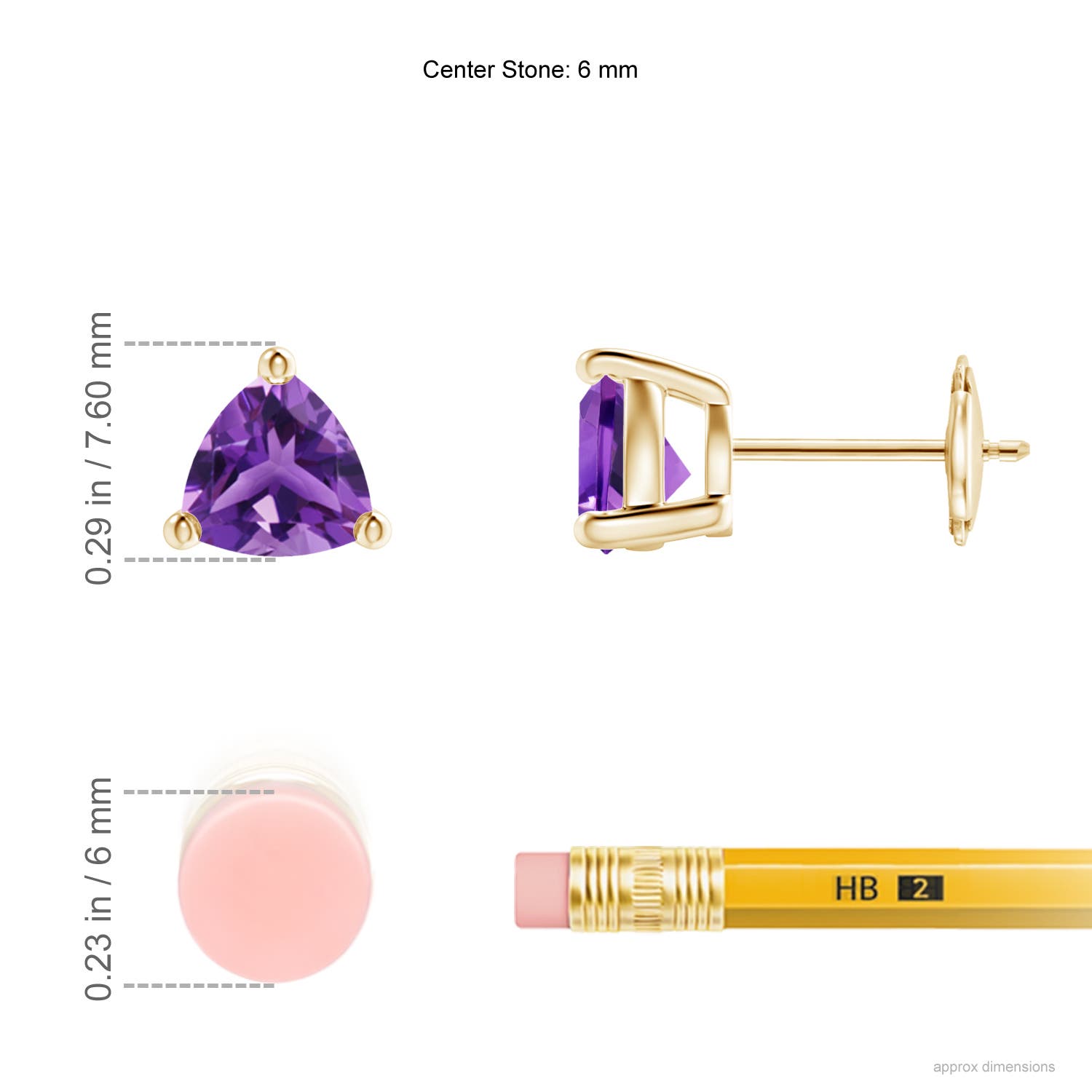 AAA - Amethyst / 1.4 CT / 14 KT Yellow Gold