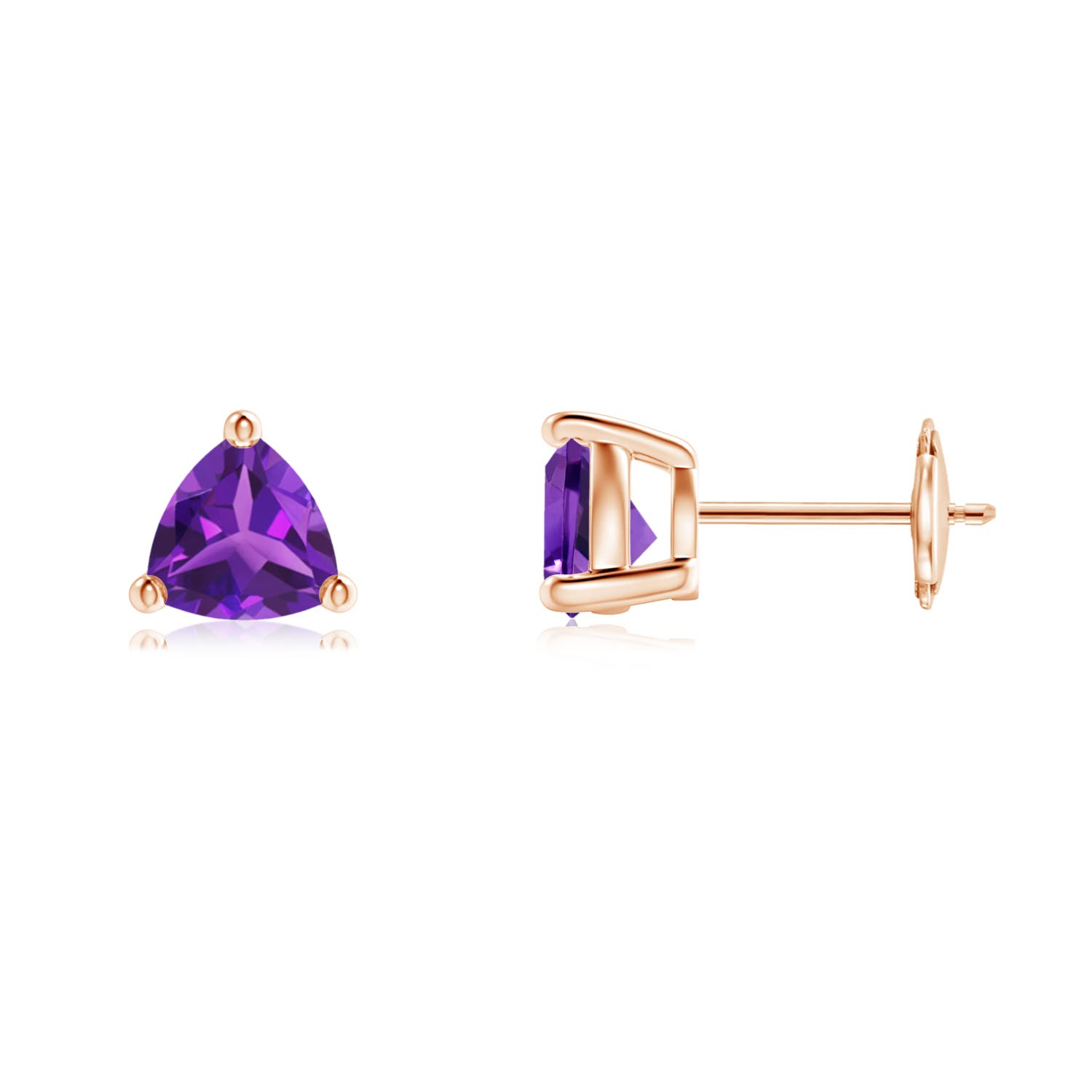 AAAA - Amethyst / 1.4 CT / 14 KT Rose Gold