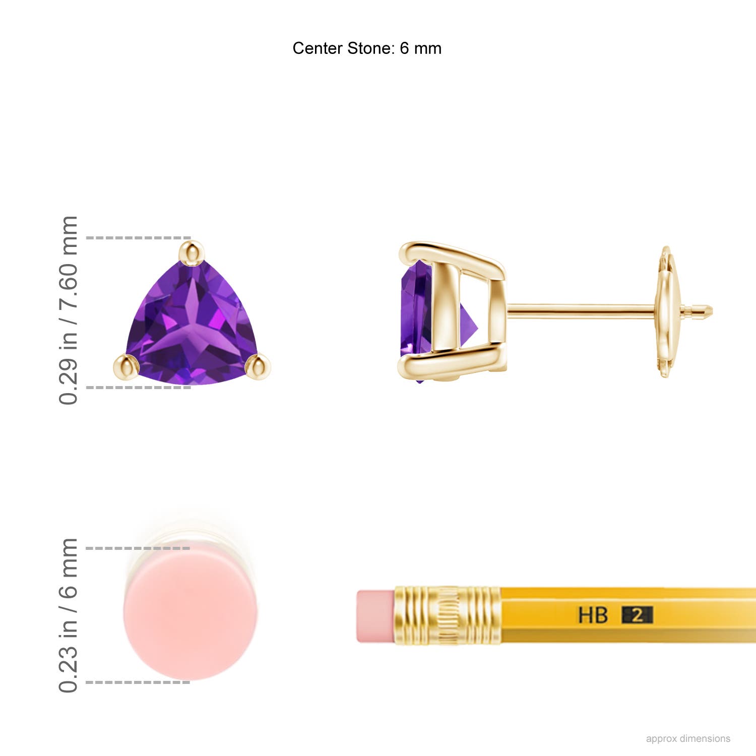 AAAA - Amethyst / 1.4 CT / 14 KT Yellow Gold