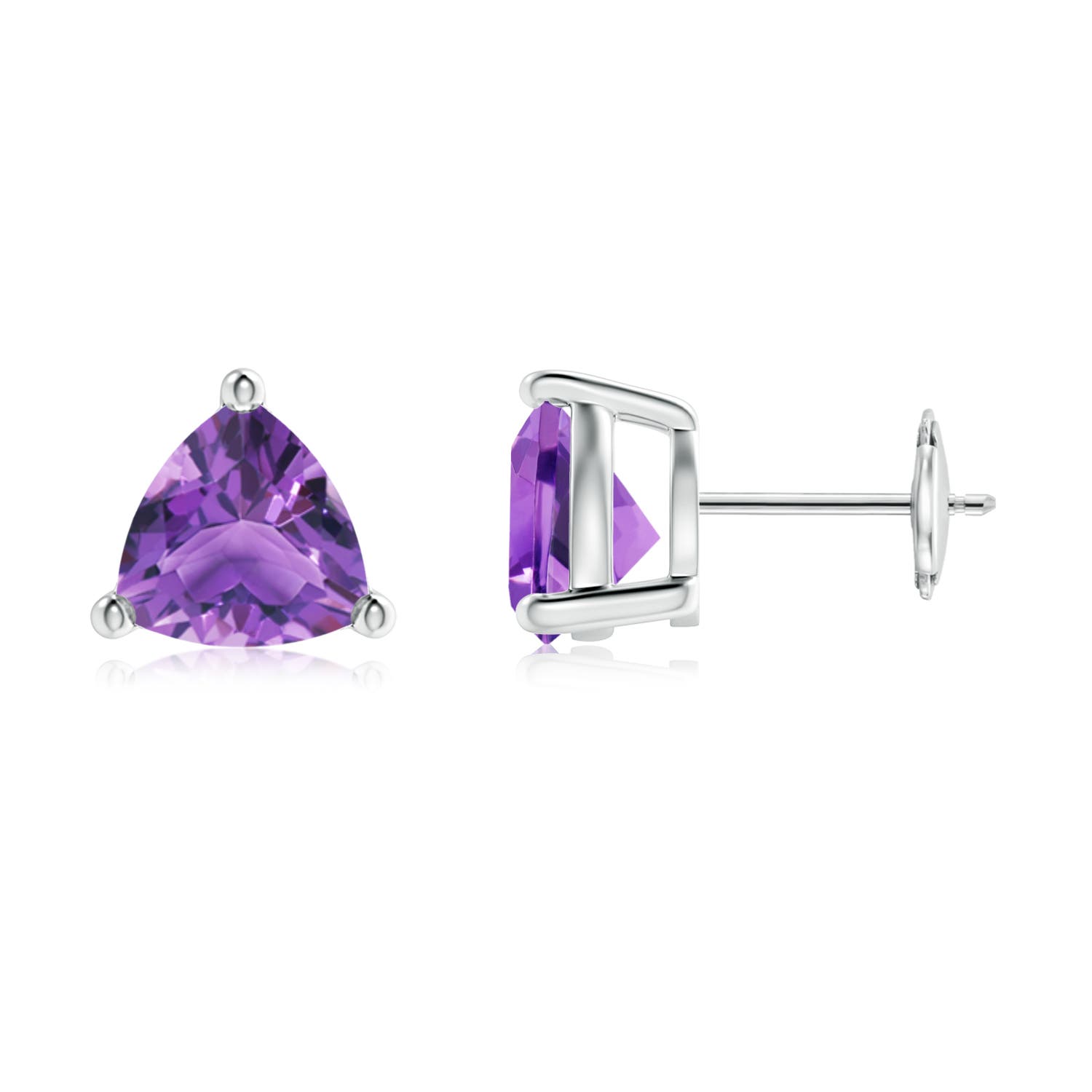 AA - Amethyst / 3.2 CT / 14 KT White Gold