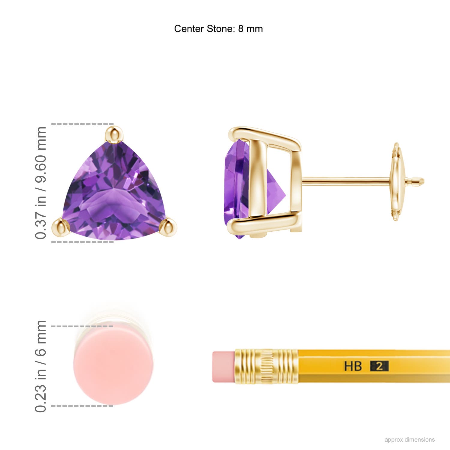 AA - Amethyst / 3.2 CT / 14 KT Yellow Gold