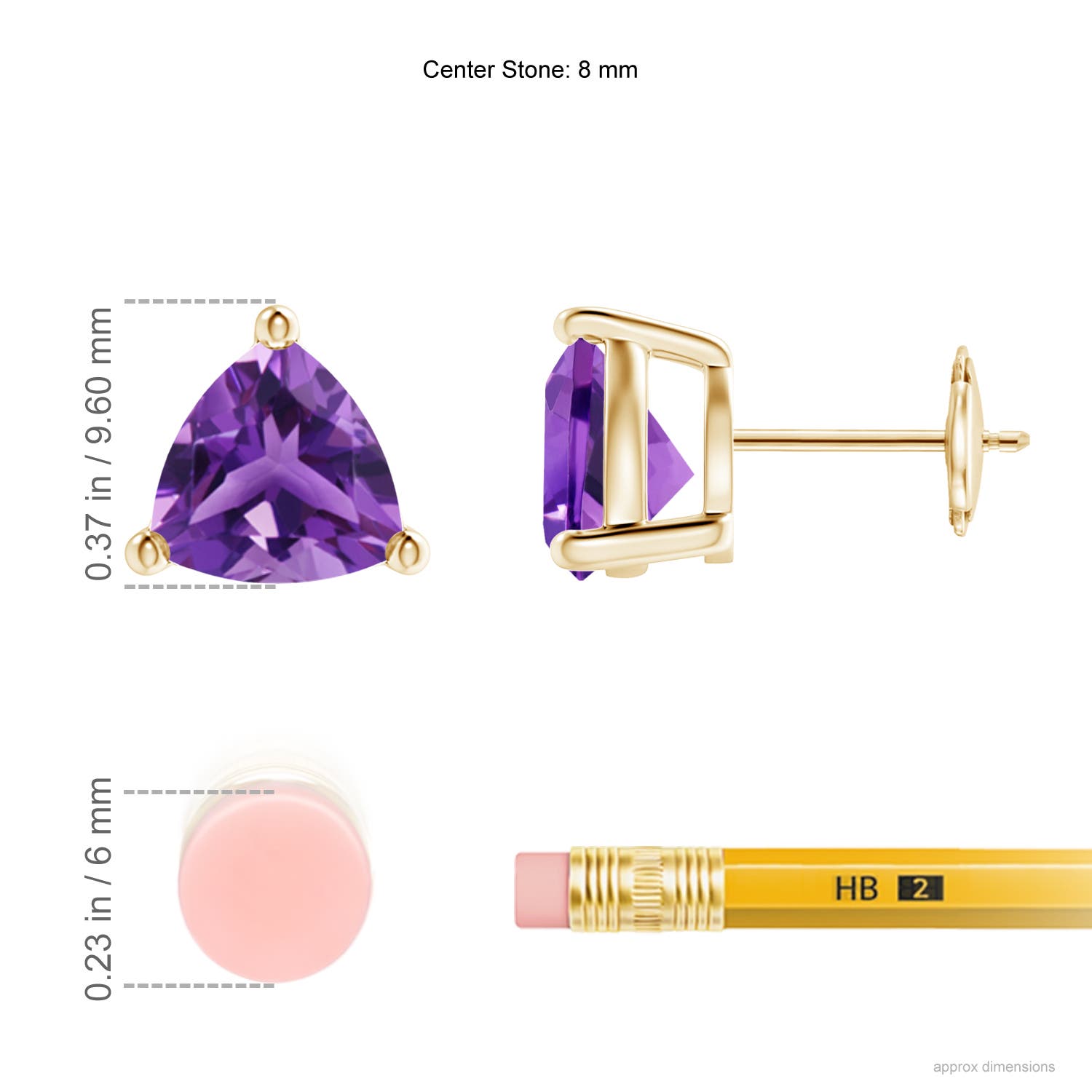 AAA - Amethyst / 3.2 CT / 14 KT Yellow Gold