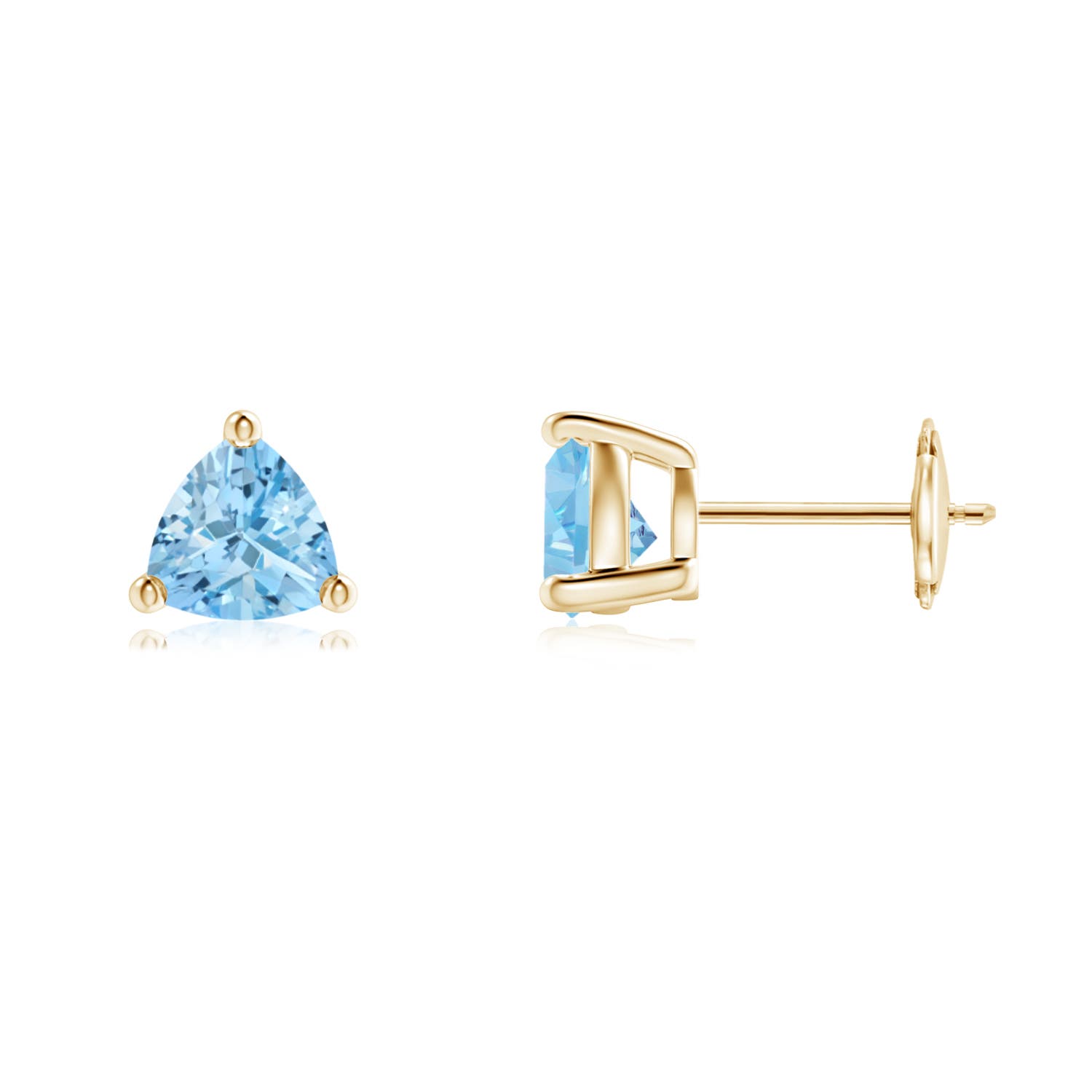 AAAA - Aquamarine / 1.2 CT / 14 KT Yellow Gold