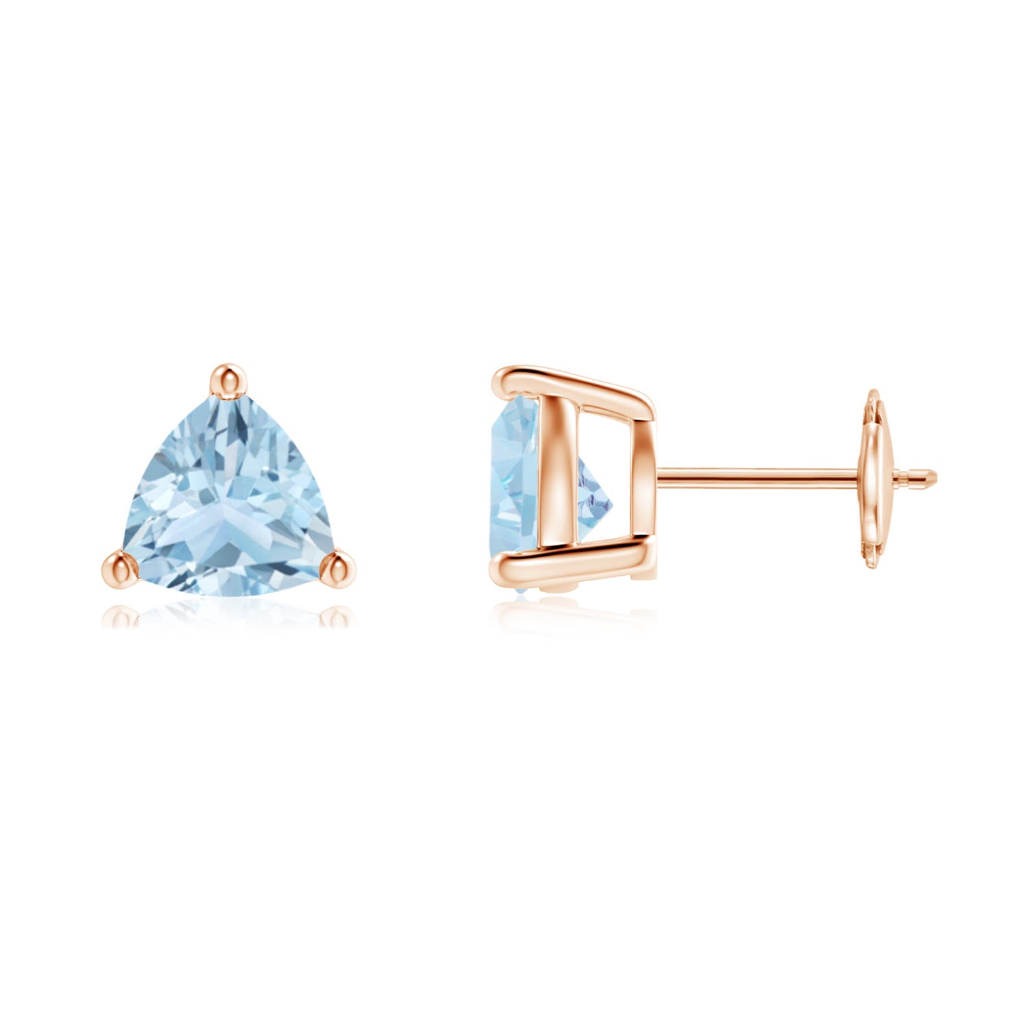 AA - Aquamarine / 2 CT / 14 KT Rose Gold