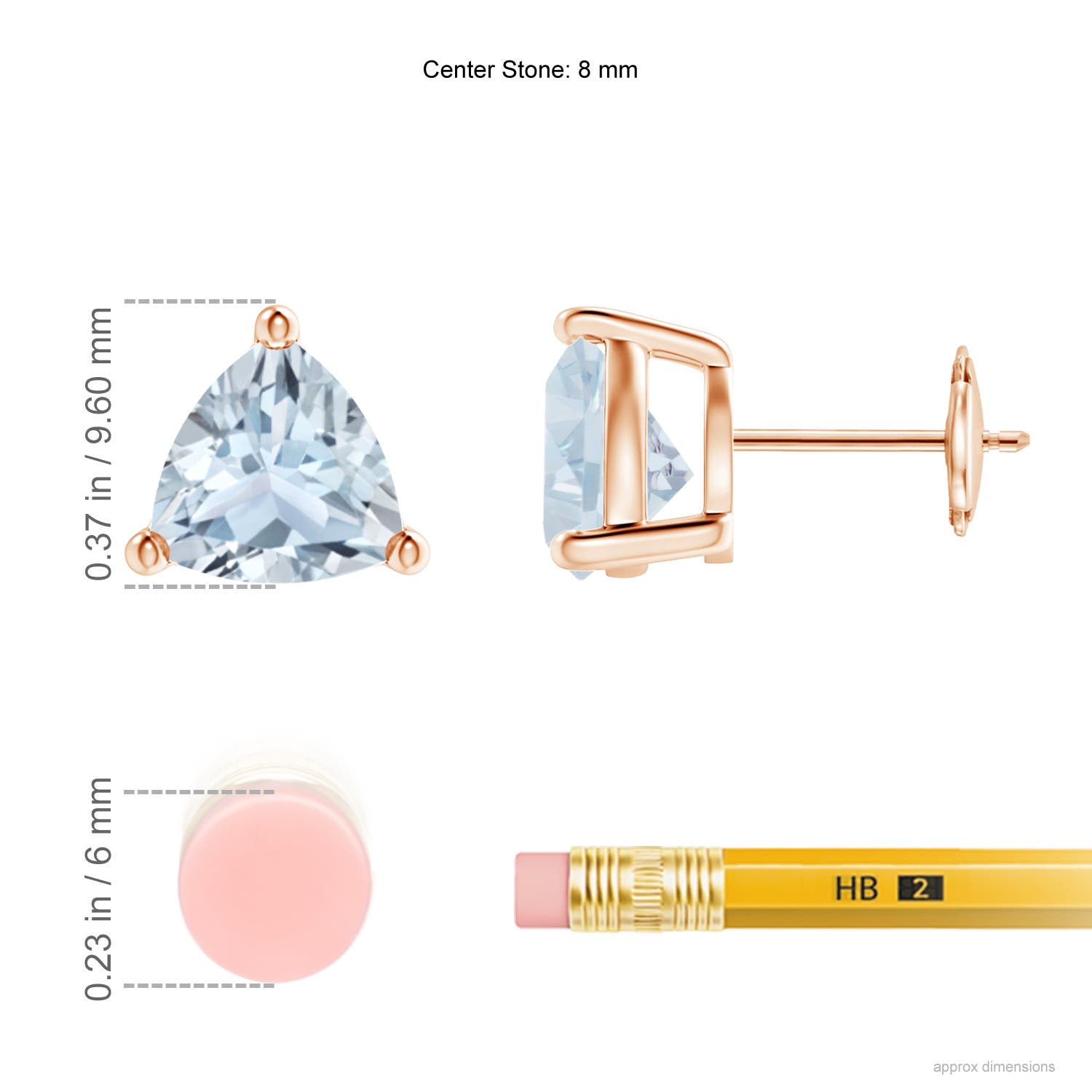 A - Aquamarine / 2.8 CT / 14 KT Rose Gold