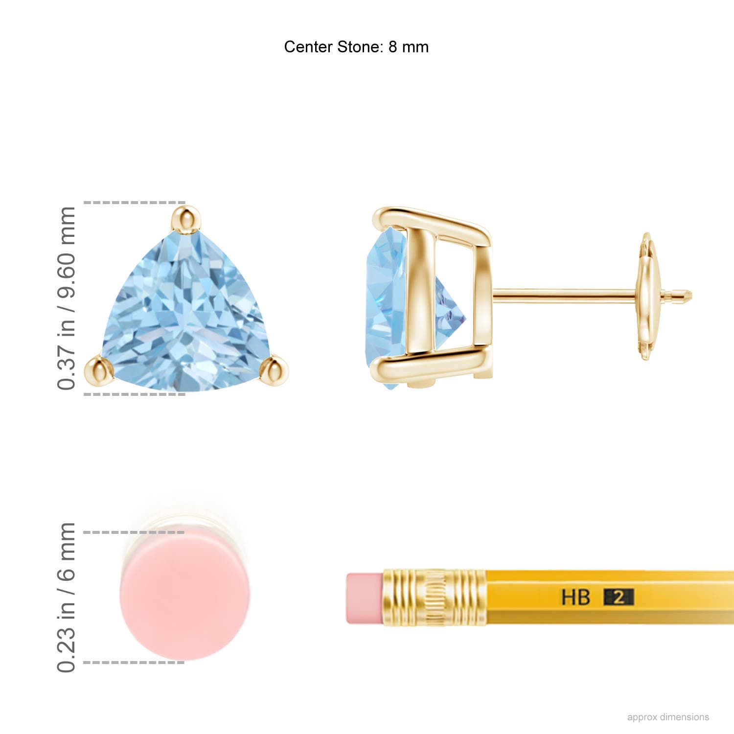 AAA - Aquamarine / 2.8 CT / 14 KT Yellow Gold