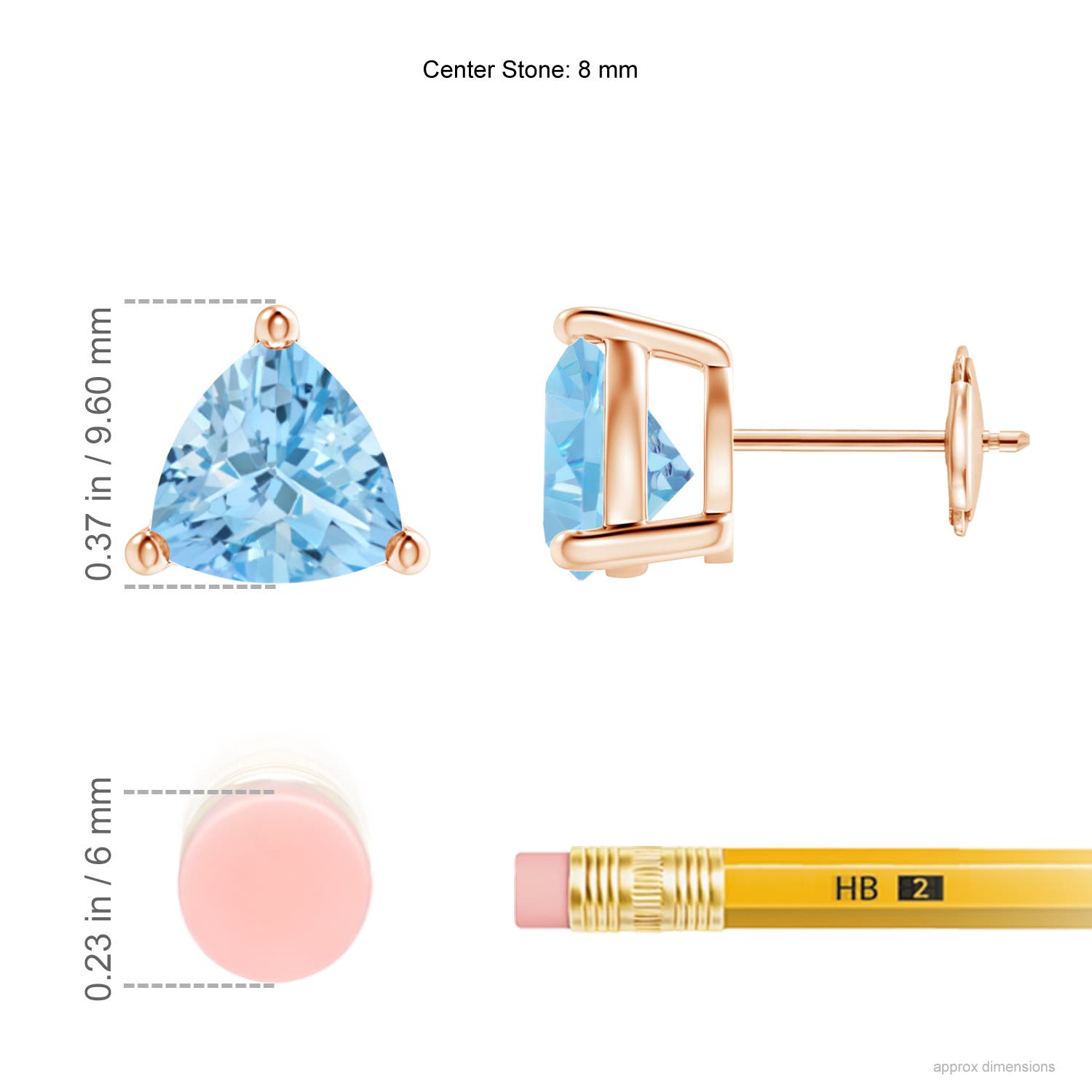 AAAA - Aquamarine / 2.8 CT / 14 KT Rose Gold