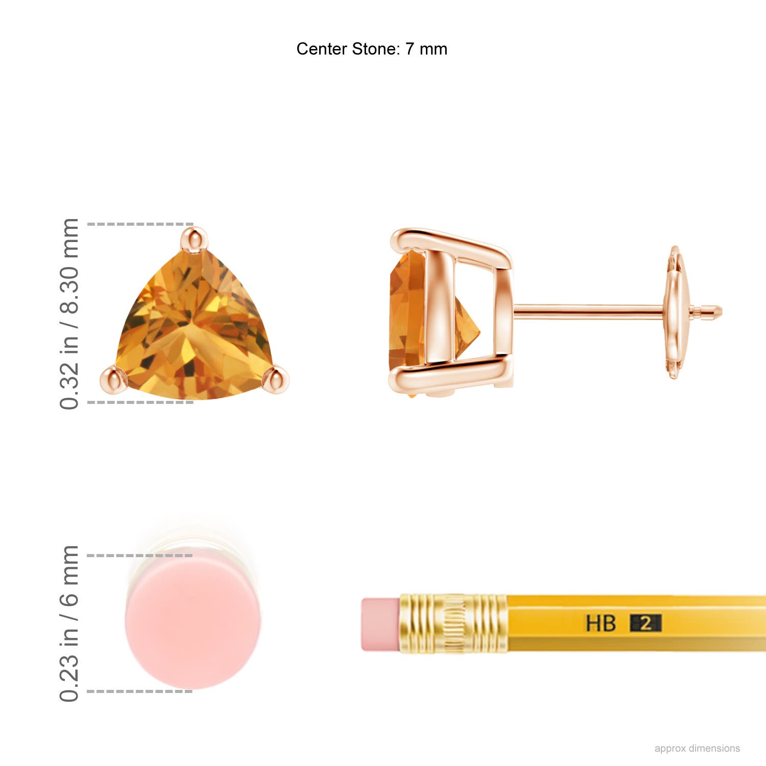 AA - Citrine / 1.84 CT / 14 KT Rose Gold