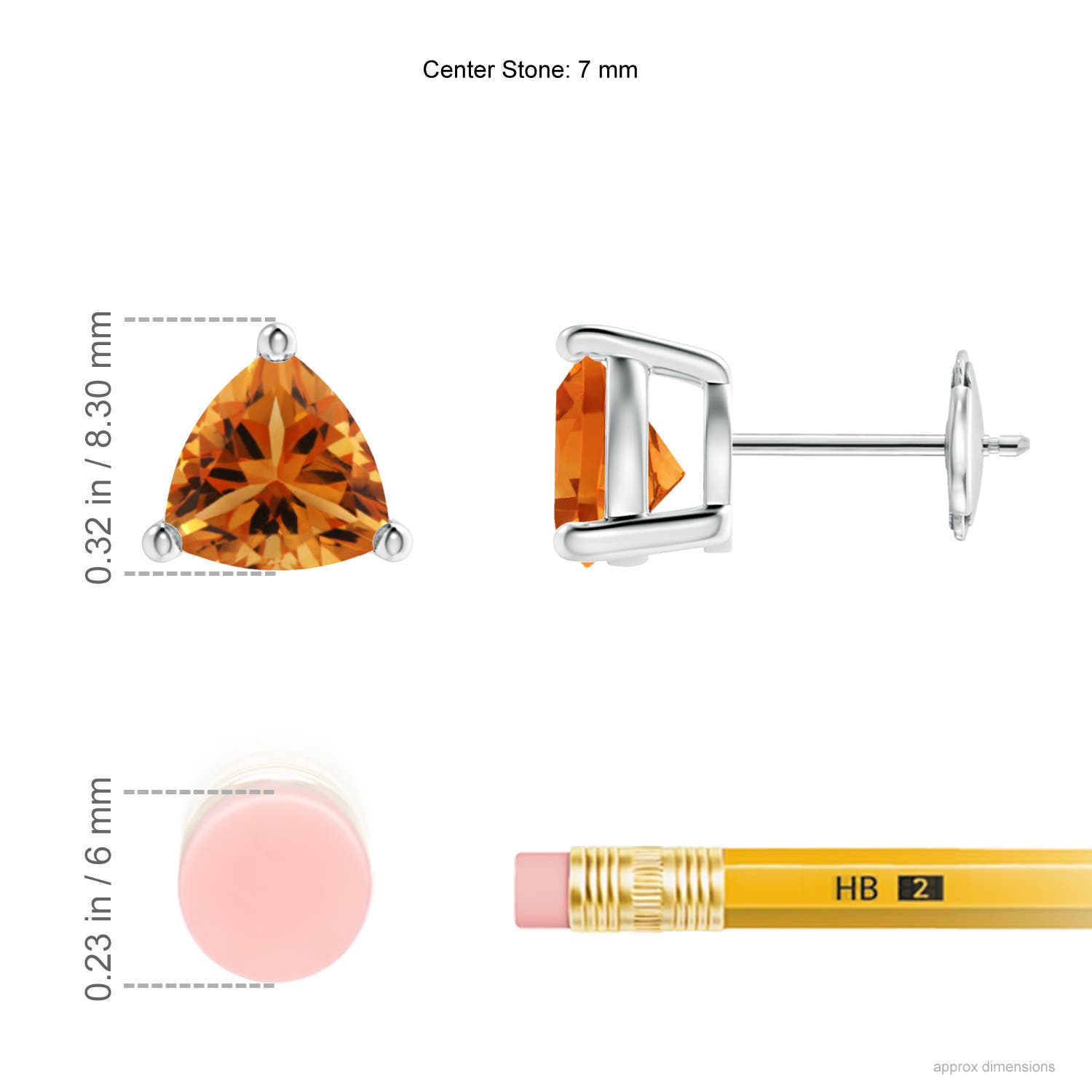 AAA - Citrine / 1.84 CT / 14 KT White Gold