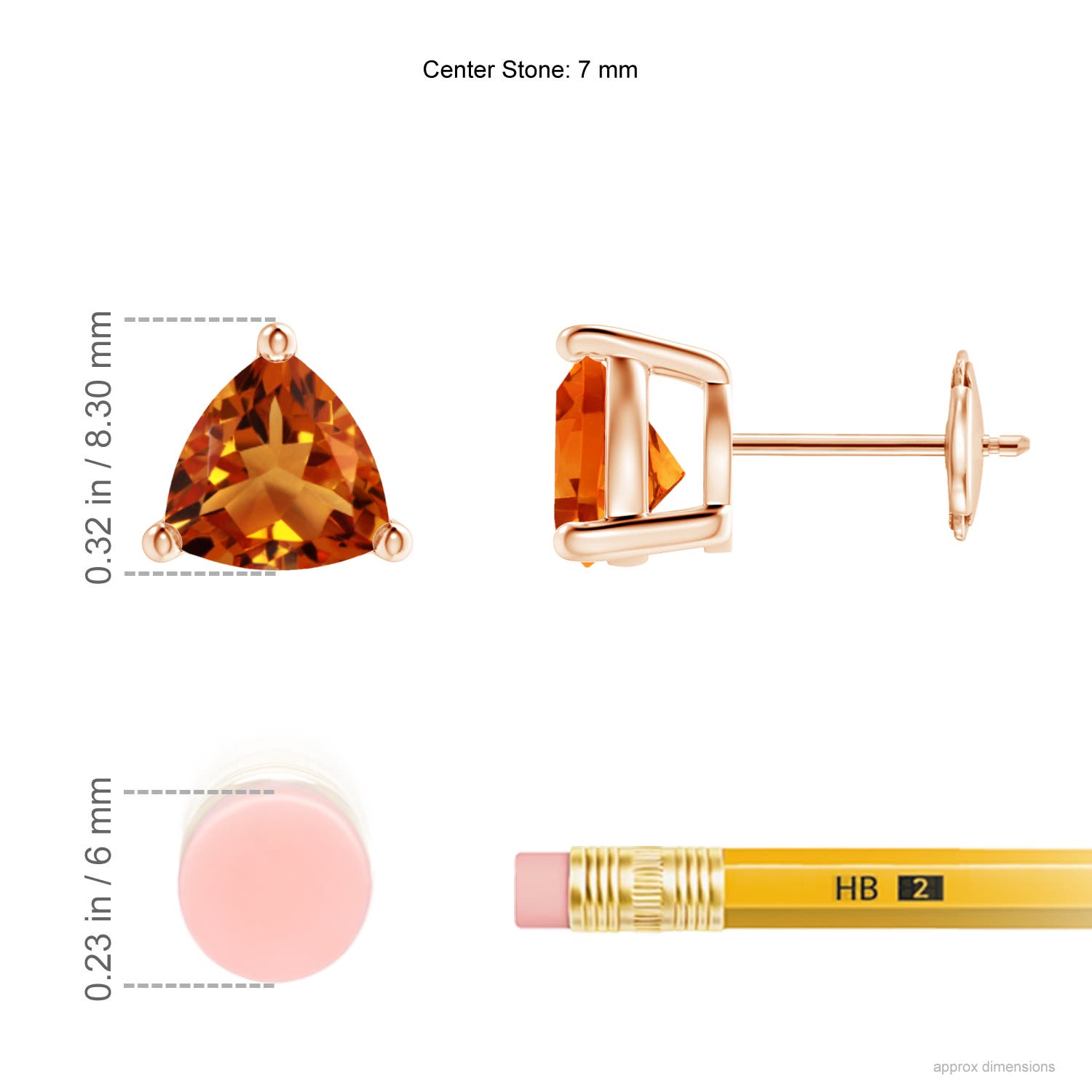 AAAA - Citrine / 1.84 CT / 14 KT Rose Gold