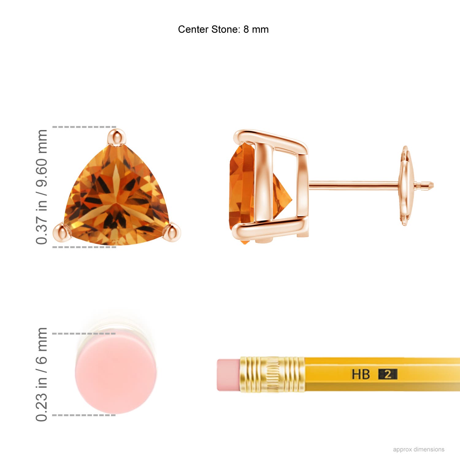 AAA - Citrine / 2.8 CT / 14 KT Rose Gold