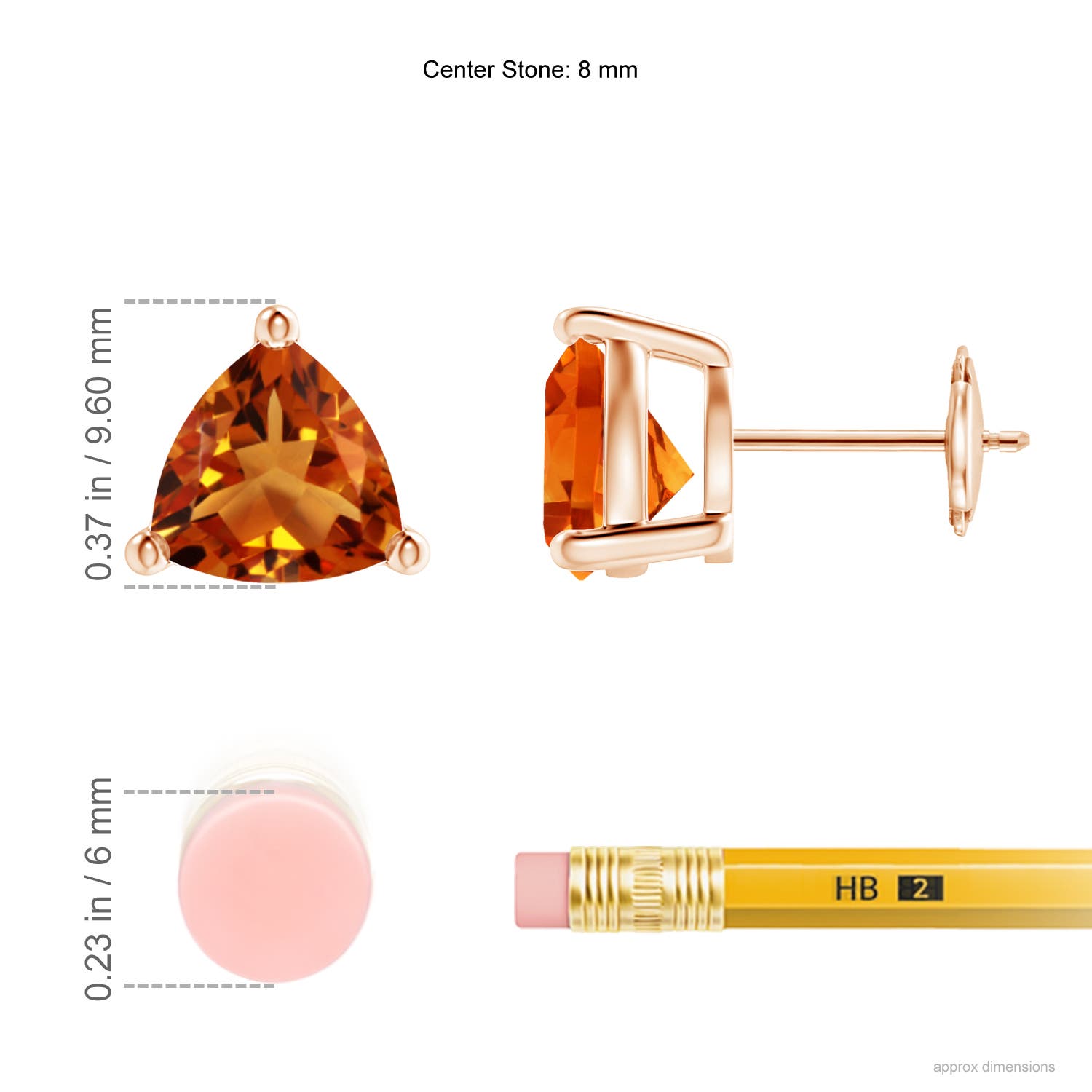 AAAA - Citrine / 2.8 CT / 14 KT Rose Gold