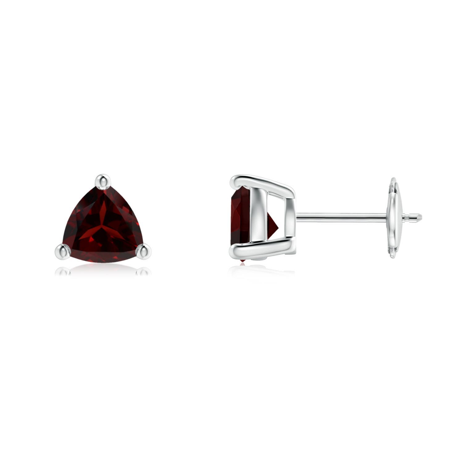 A - Garnet / 1.7 CT / 14 KT White Gold