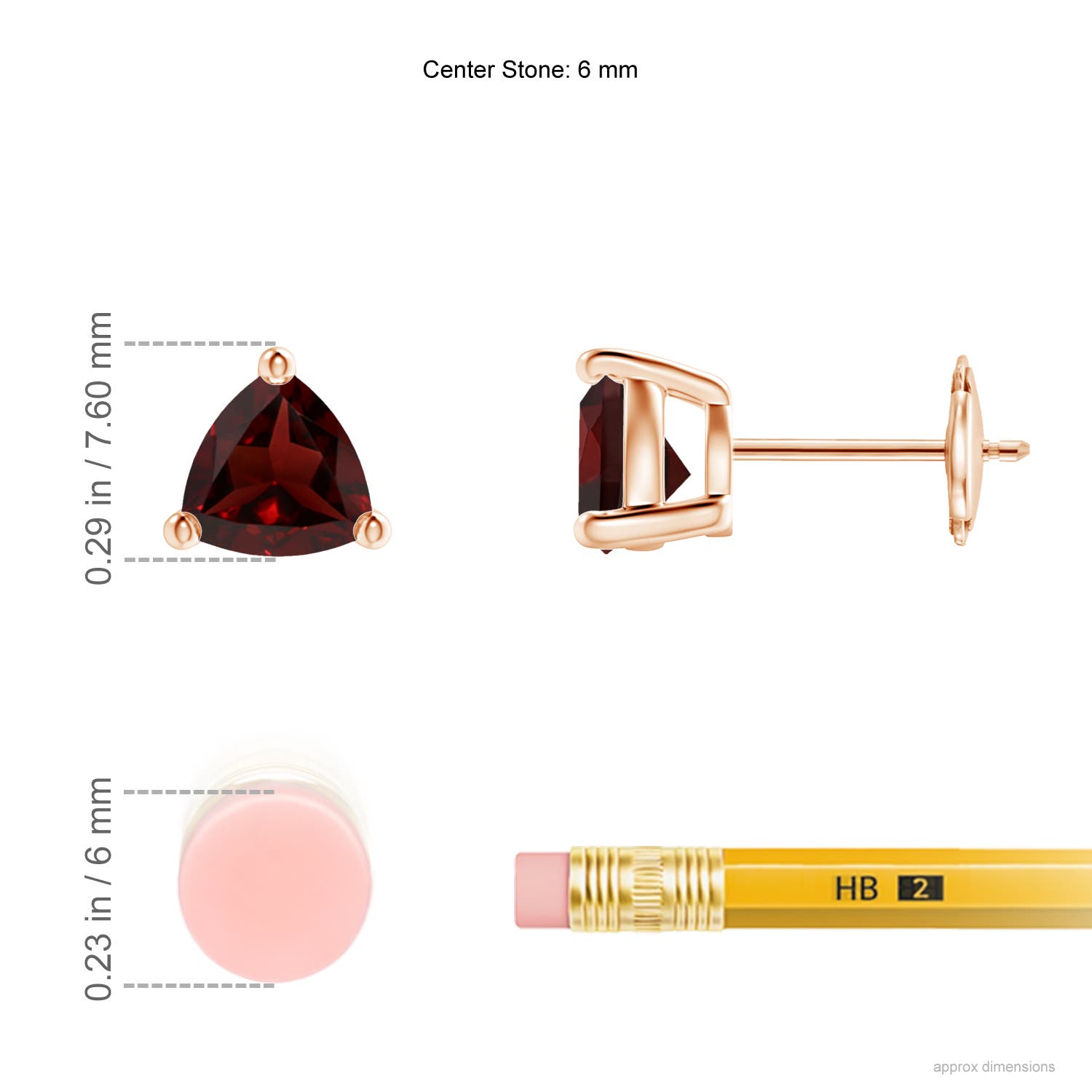 AA - Garnet / 1.7 CT / 14 KT Rose Gold