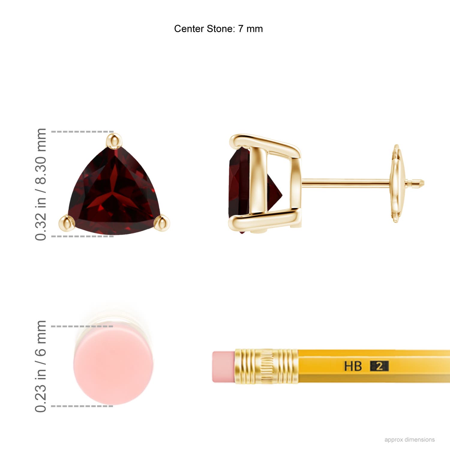 A - Garnet / 2.6 CT / 14 KT Yellow Gold