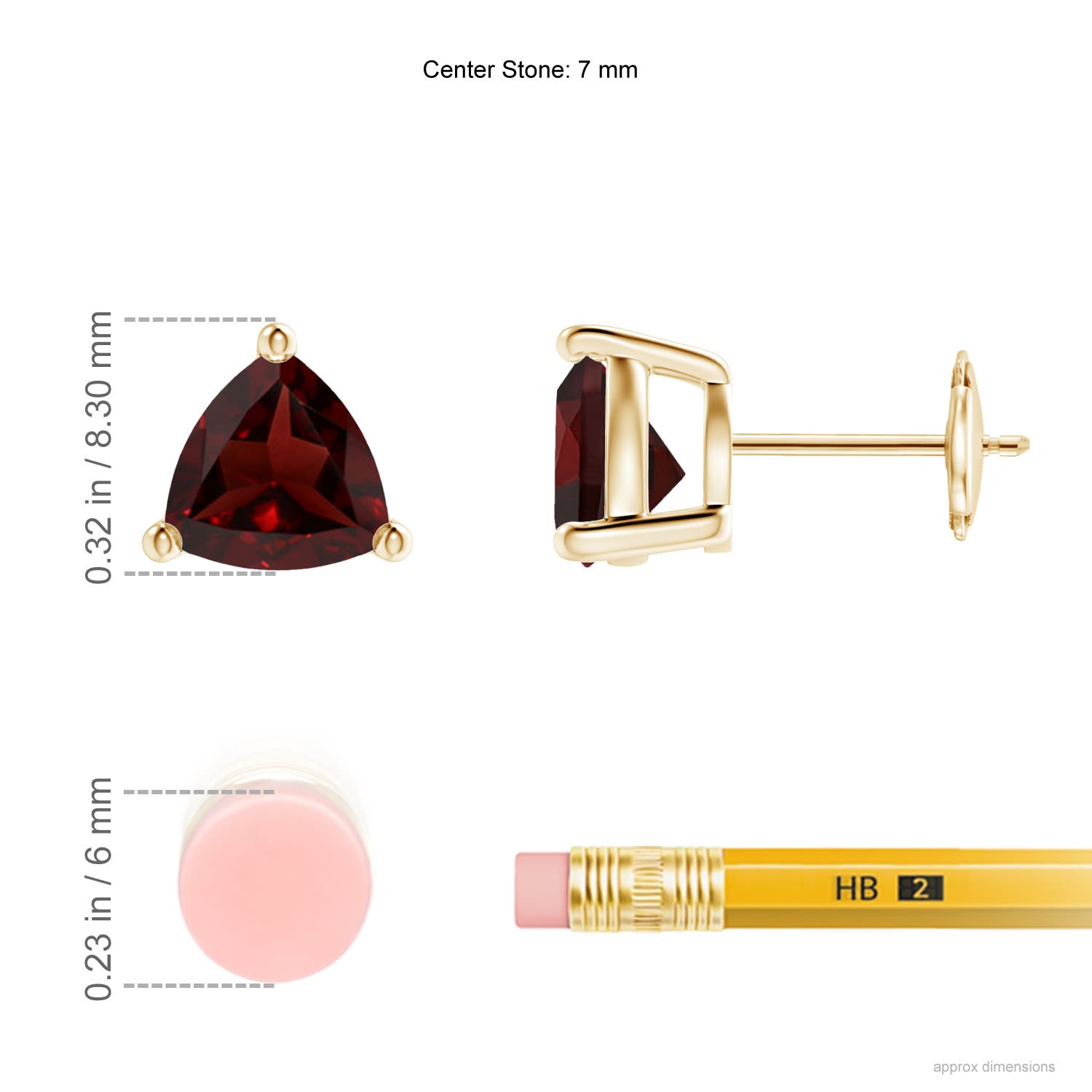 AA - Garnet / 2.6 CT / 14 KT Yellow Gold