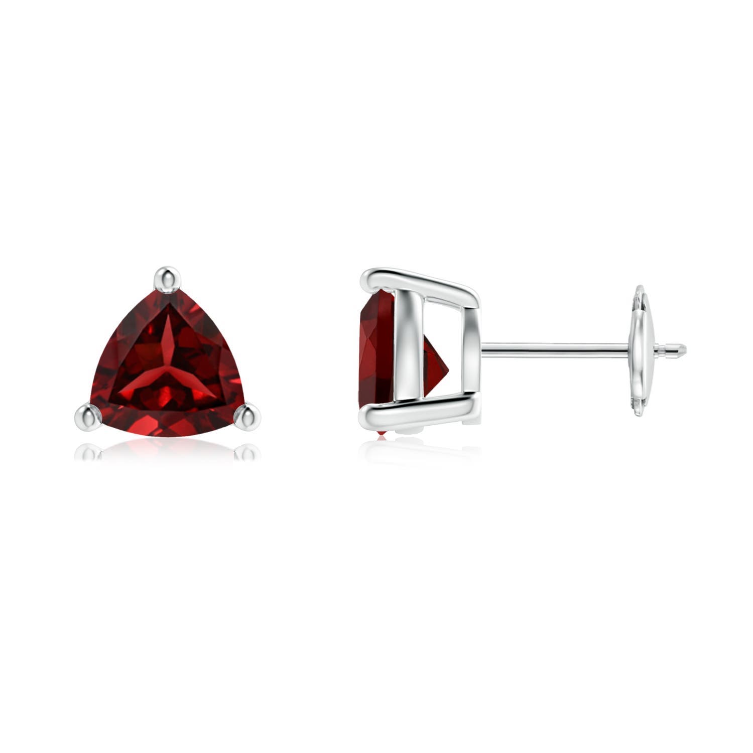 AAAA - Garnet / 2.6 CT / 14 KT White Gold