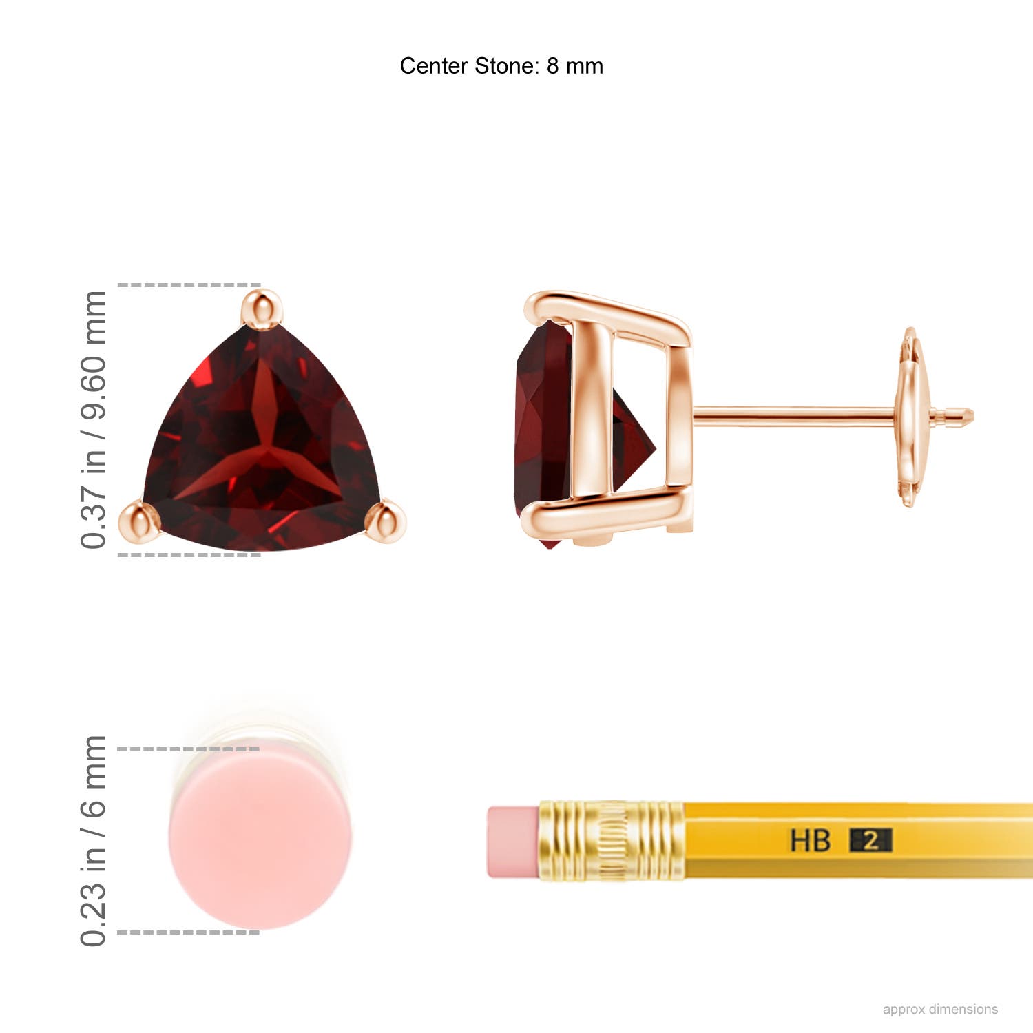 AAA - Garnet / 3.8 CT / 14 KT Rose Gold