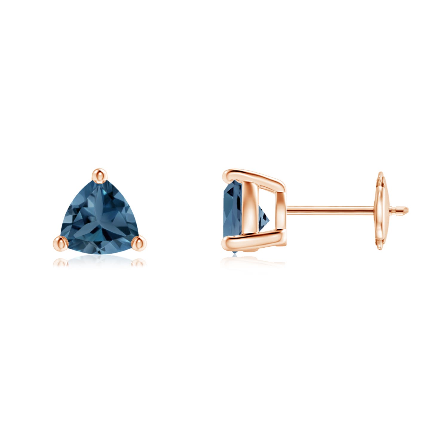 A - London Blue Topaz / 1.8 CT / 14 KT Rose Gold