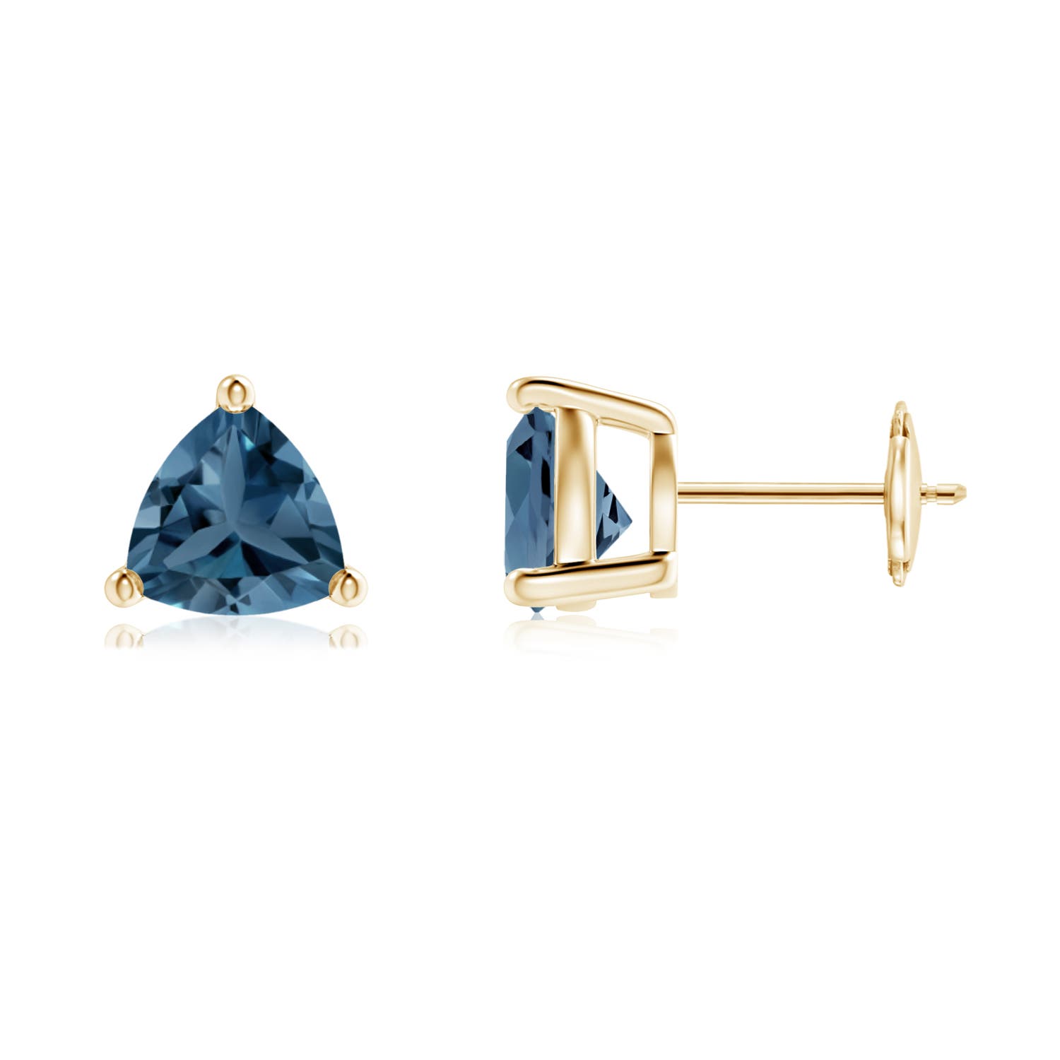 A - London Blue Topaz / 2.6 CT / 14 KT Yellow Gold