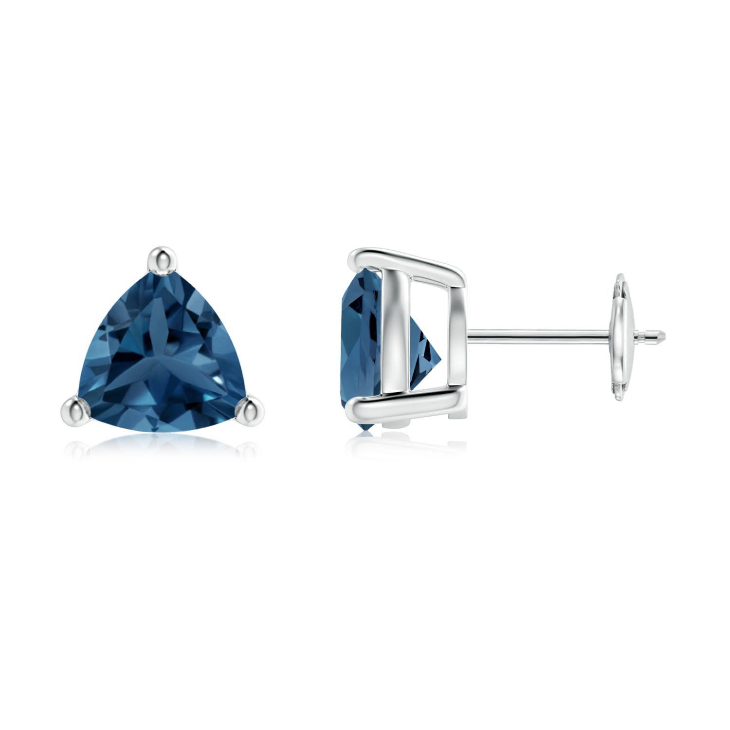 AA - London Blue Topaz / 4.4 CT / 14 KT White Gold