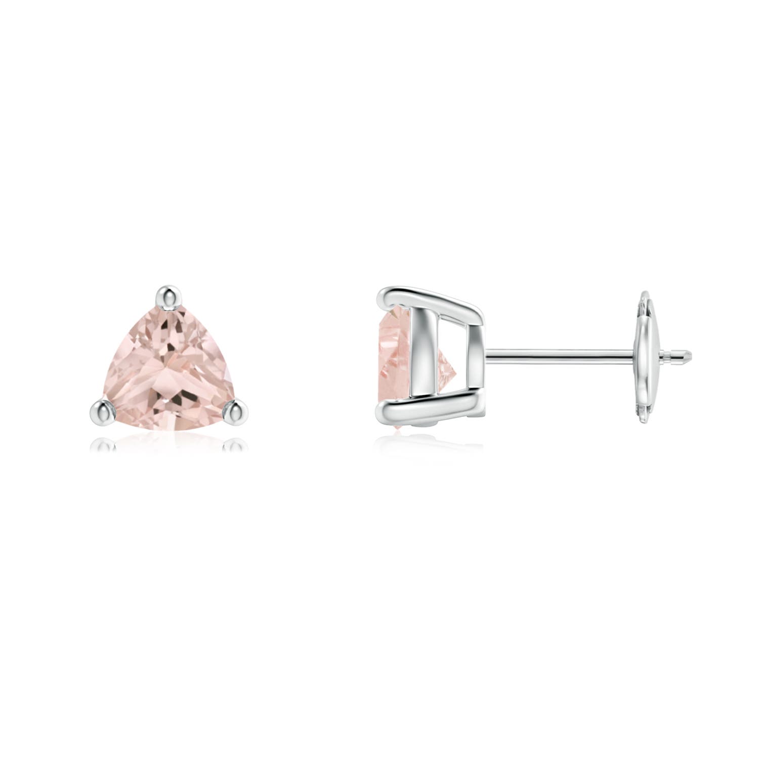 A - Morganite / 1.2 CT / 14 KT White Gold