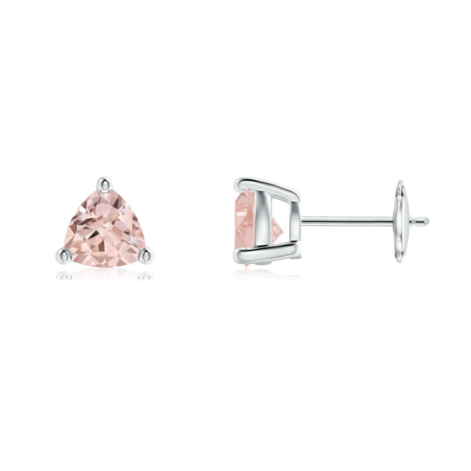 AA - Morganite / 1.2 CT / 14 KT White Gold